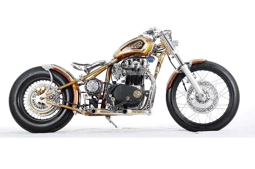 Yamaha XS 650 Bronx-Bronx bergaya Bobber Chopper. SM