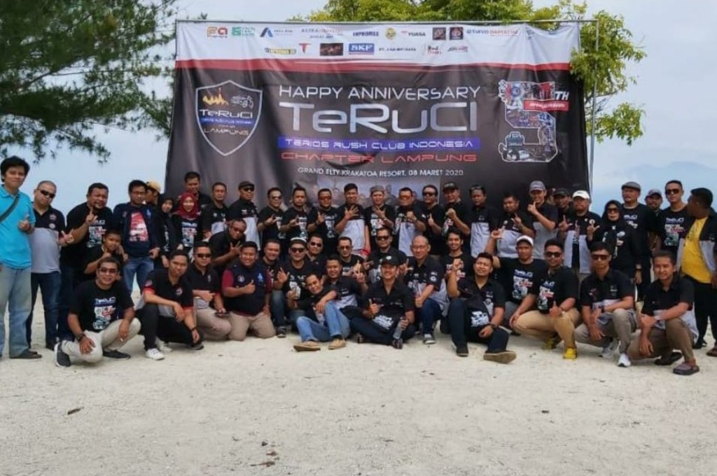  Komunitas/klub otomotif Terios Rush club Indonesia (Teruci) chapter Lampung merayakan hari jadi yang ke-5. dok. teruci