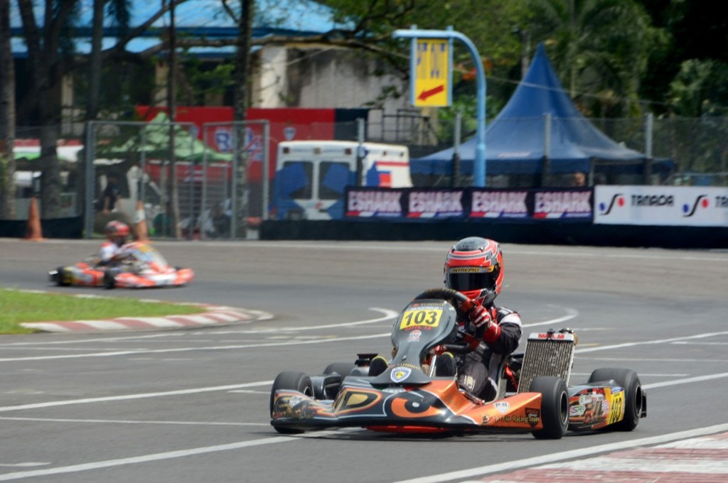 Daffa AB, adik dari pembalap nasional Rio SB yang mulai tunjukkan potensi di kejurnas gokart. Autogear.id/Adri Prima