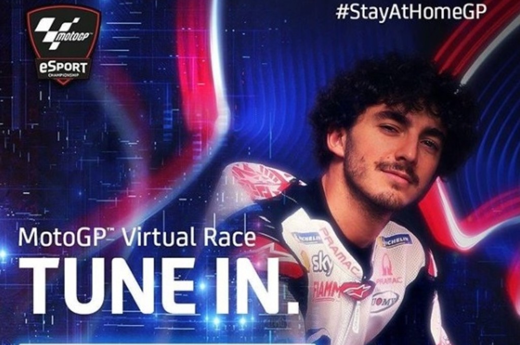 Podium perdana Frencesco Bagnaia di MotoGP diraih dari balapan virtual. dorna sports