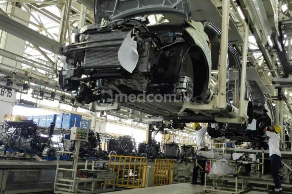 Suzuki setop sementara produksi di pabrik selama dua pekan. dok medcom