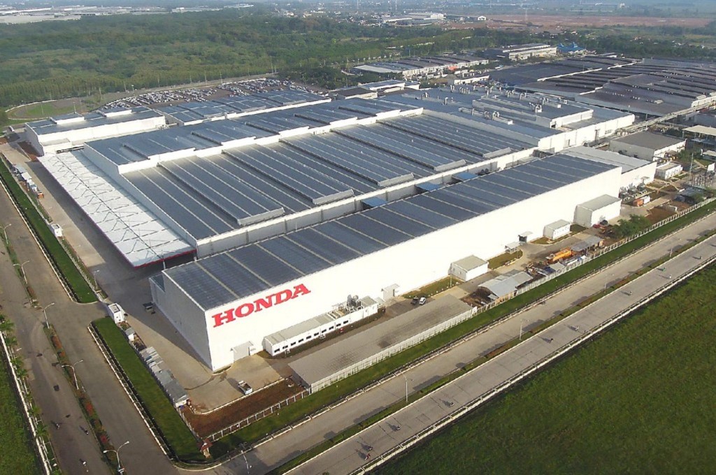 Honda Indonesia hentikan produksi mobil selama dua pekan. Honda