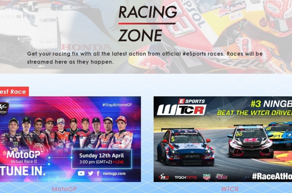 Menu baru di situs global Honda