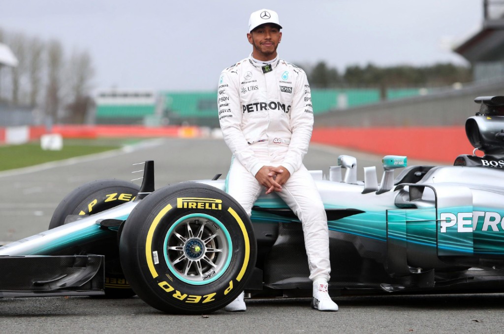 Lewis Hamilton, Mercedes F1 Team. the sun