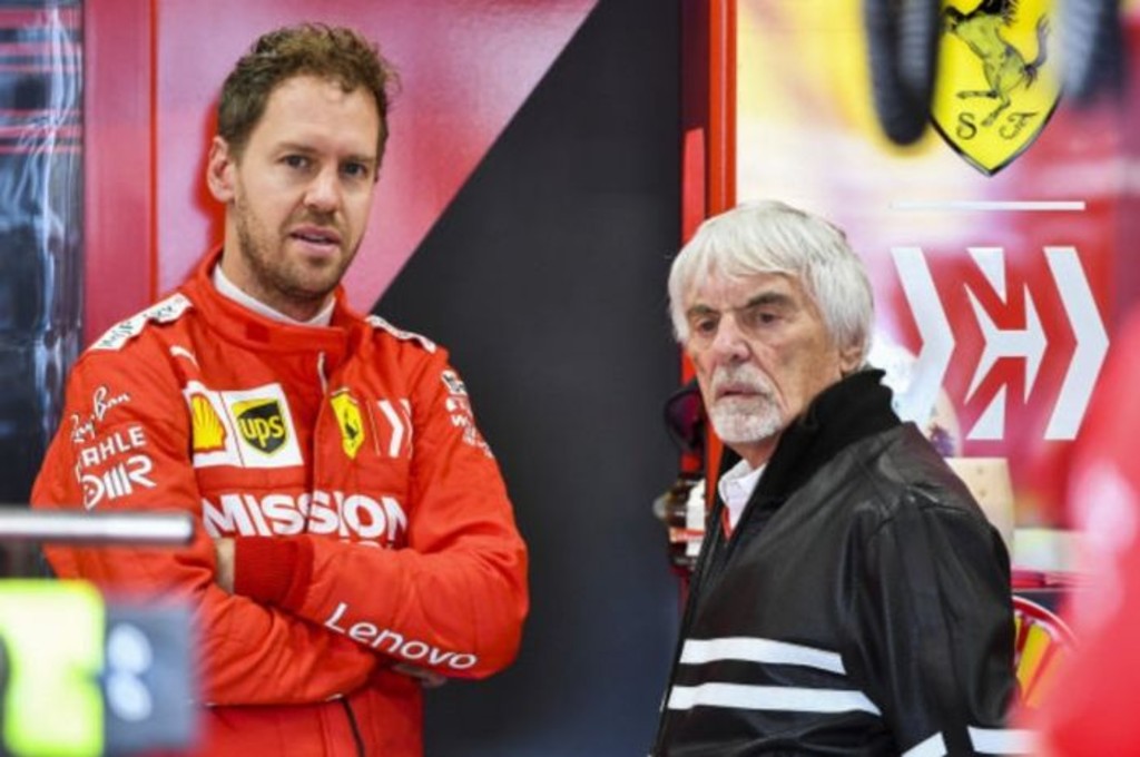 Bernie Ecclestone desak Mercedes datangkan Vettel. sebvettelnews