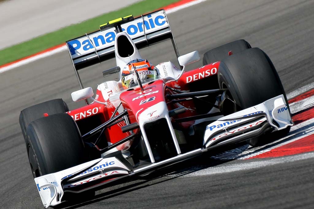 Toyota TF109 adalah mobil F1 terakhir Toyota di musim 2009. planetf1