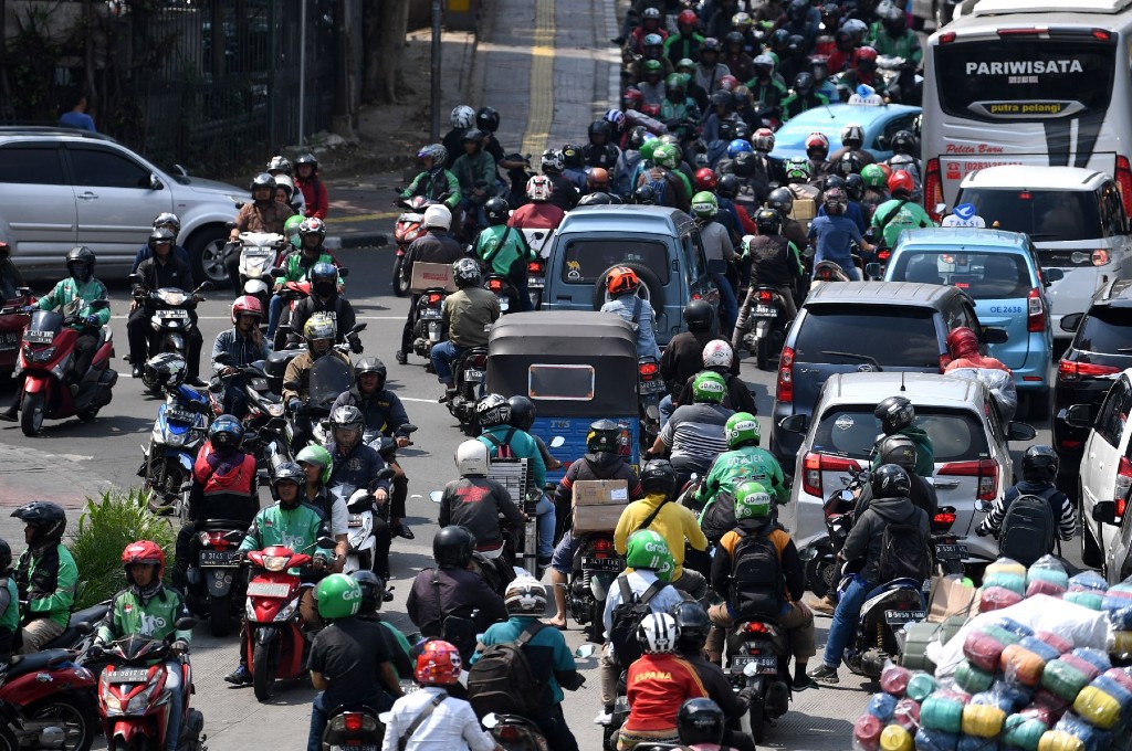 Aturan ganjil genap masa transisi juga menyasar sepeda motor. dok mi