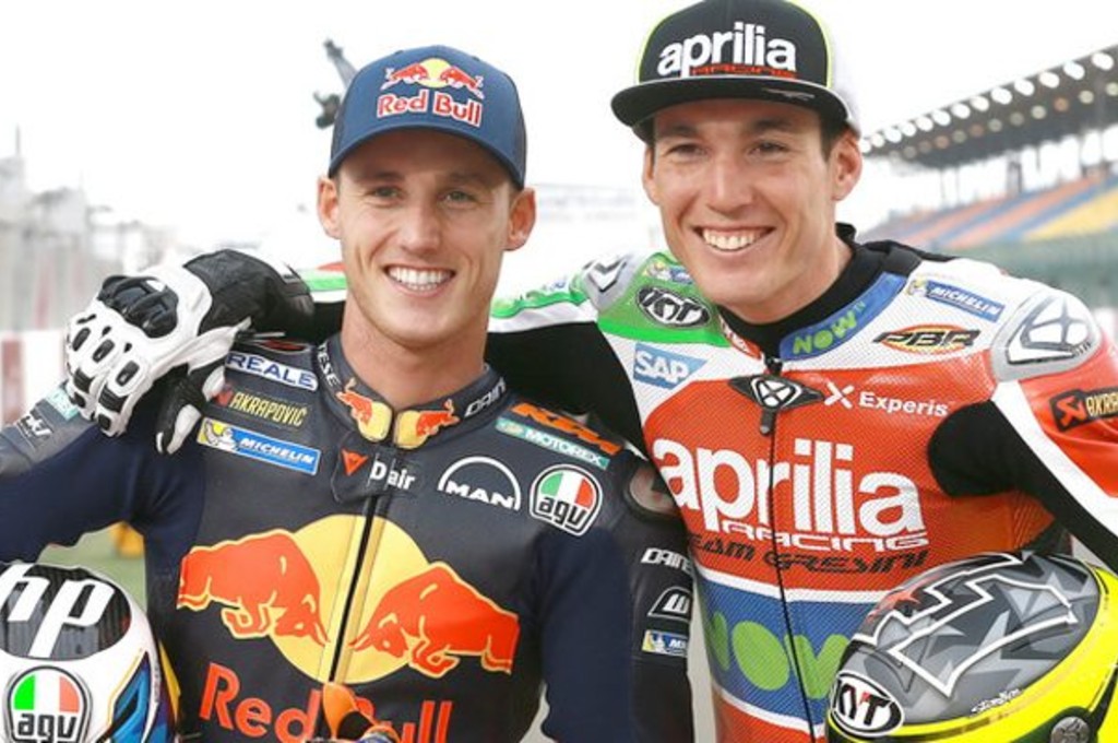 Kakak beradik di MotoGP, Pol Espargaro (KTM) dan Aleix Espargaro (Aprilia). motogp