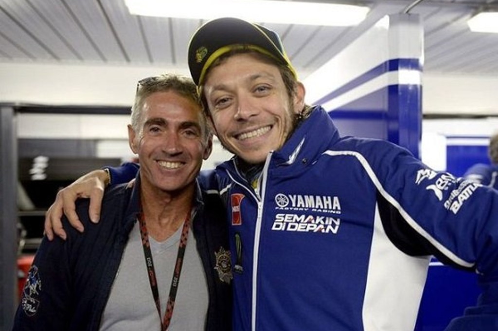 Dua legenda hidup MotoGP, Mick Doohan dan Valentino Rossi. ist