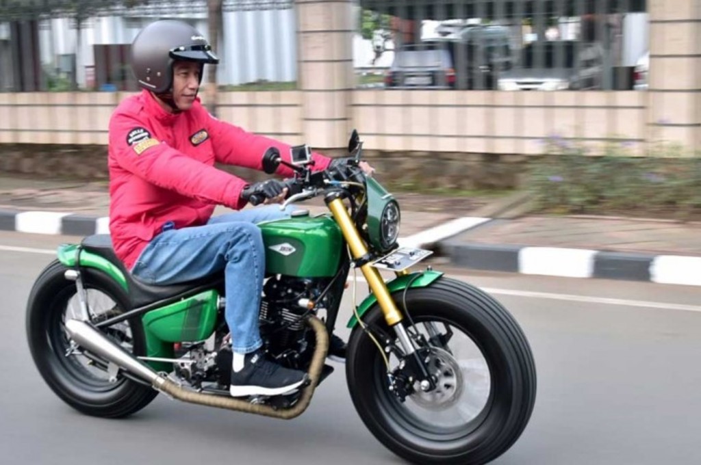 Motor custom milik Jokowi kreasi Katros Garage. dok medcom