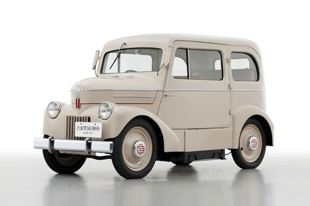 Nissan Tama, mobil listrik pertama Nissan yang dibuat pada tahun 1947. nissan global