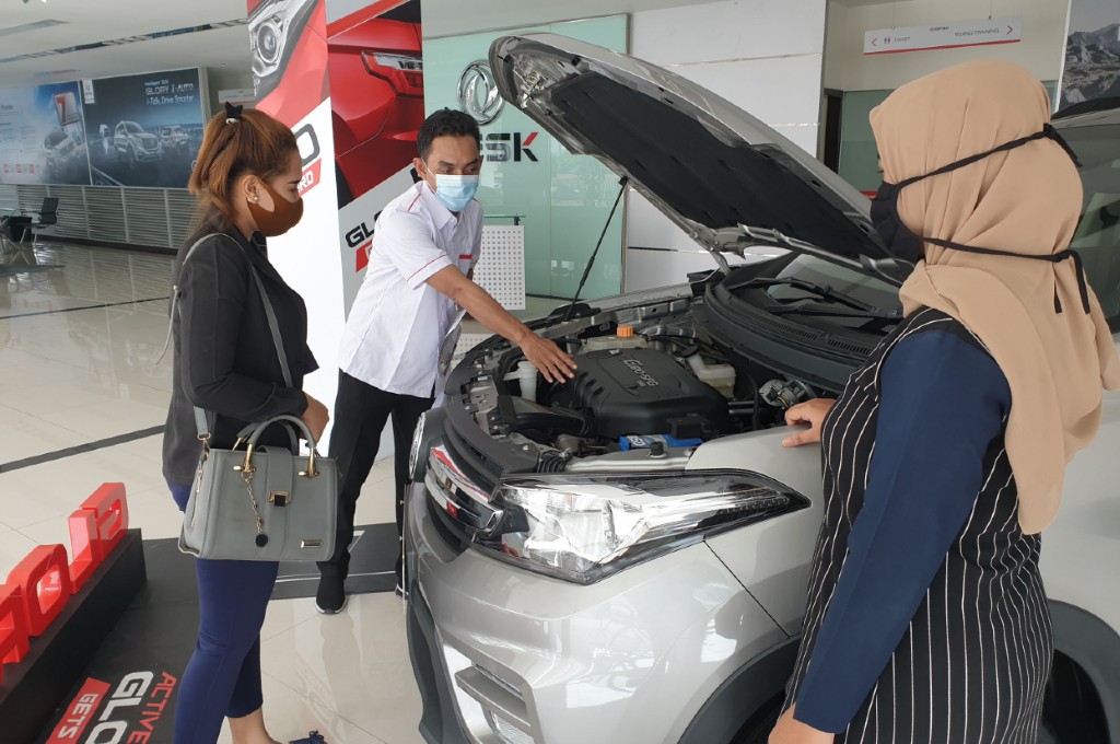 Showroom DFSK kembali berjalan dengan protokol kesehatan. dfsk