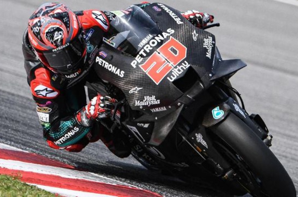 Fabio Quartararo catat waktu tercepat di FP3 MotoGP Spanuol. afp