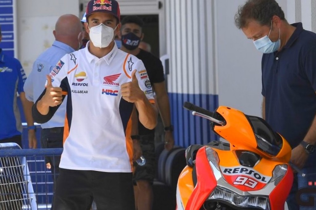 Marc Marquez kembali balapan akhir pekan ini meski masih cidera. gpone