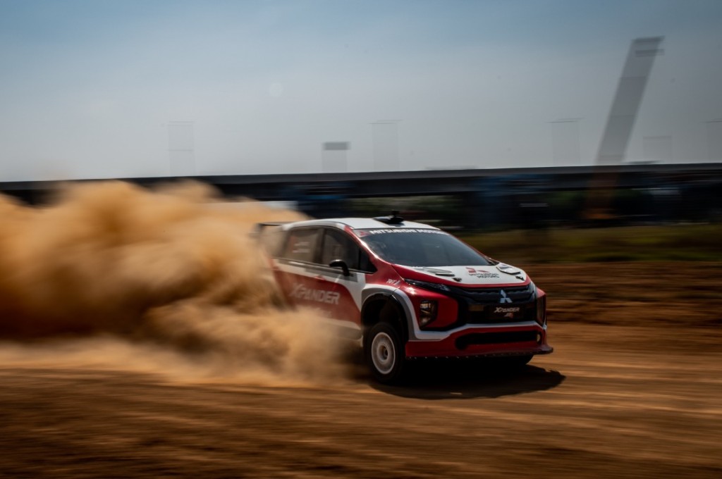 Xpander Rally Team dapatkan data penting saat tes di Sirkuit Meikarta. xrt