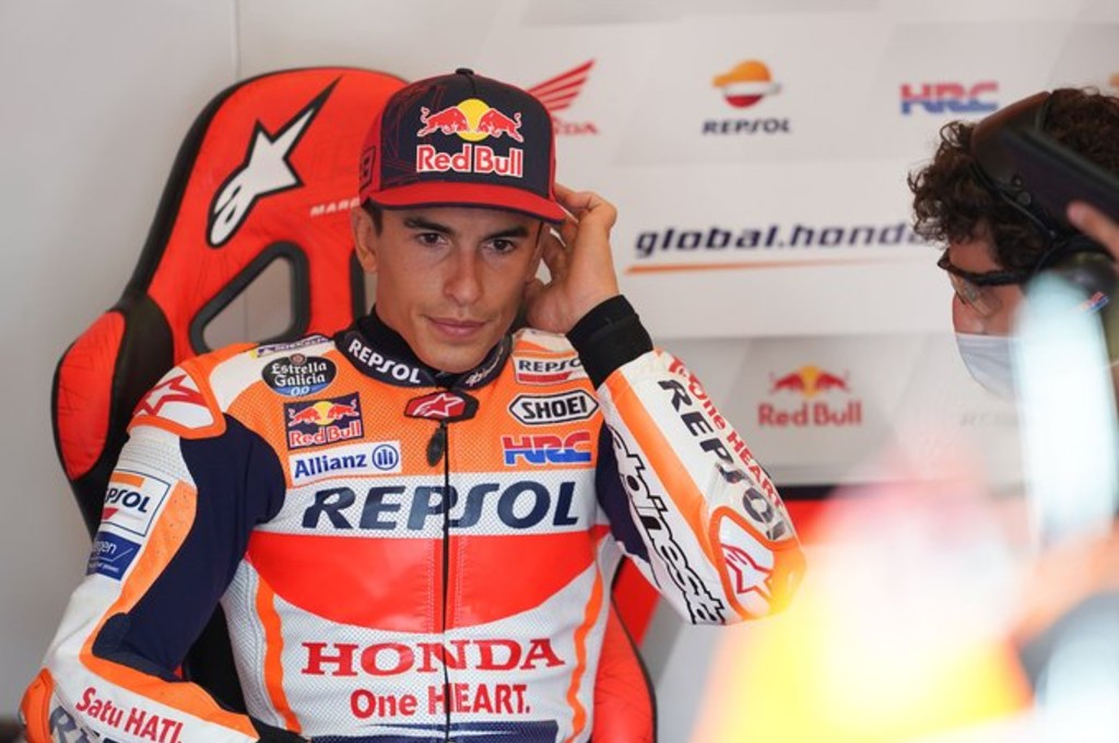 Marc Marquez harus absen tiga seri ke depan dan baru bisa kembali balapan di MotoGP Misano. hrc