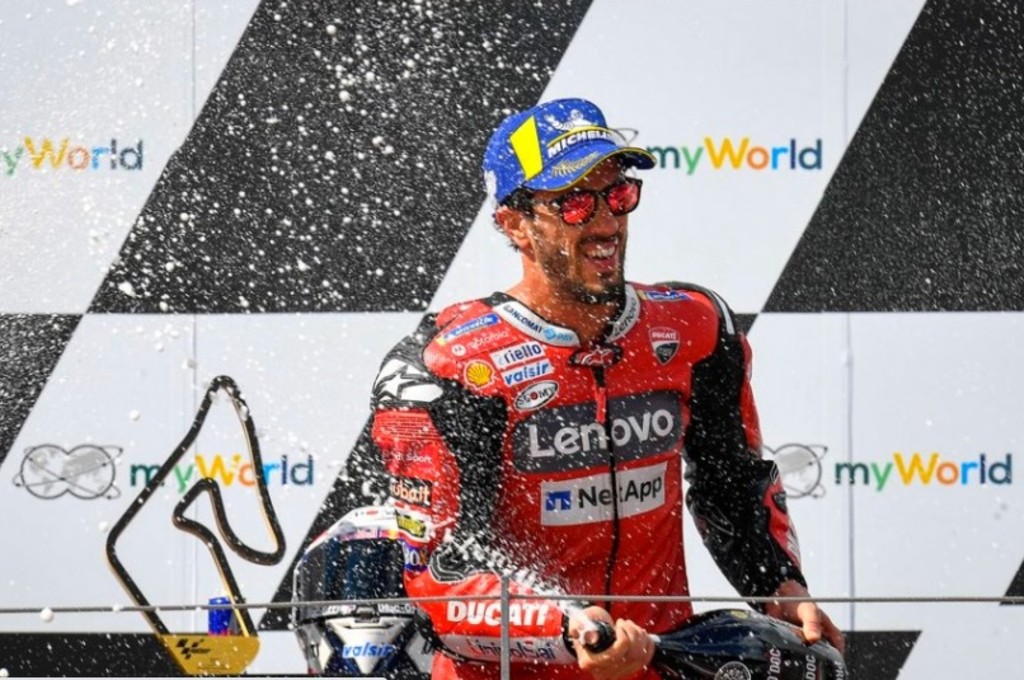 Andrea Dovizioso naik ke peringkat kedua klasemen sementara MotoGP. gpone