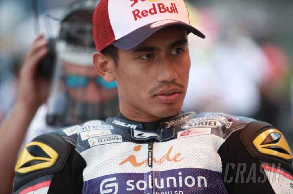 Hafizh Syahrin selamat dari cedera meski mengalami kecelakaan horor di Moto2 Austria. cmg