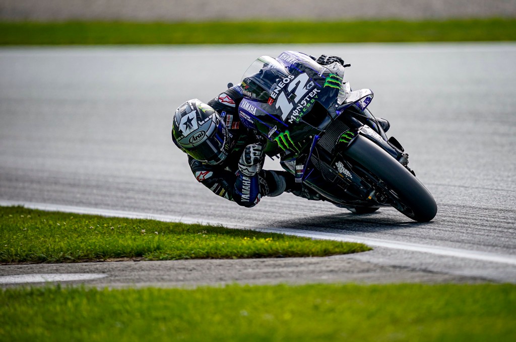 Maverick Vinales gagal finish di MotoGP Styria. twitter/yamahamotogp