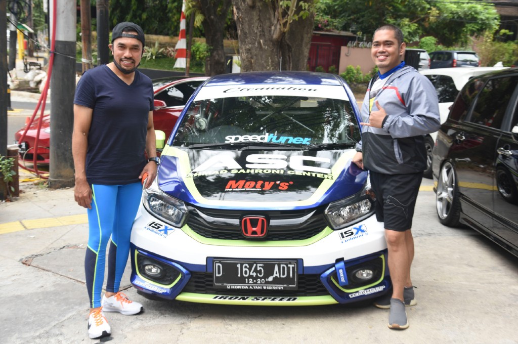 Reindy Riupassa berlaga di ISSOM 2020 dengan kendaraan baru Honda Brio. dok reindy