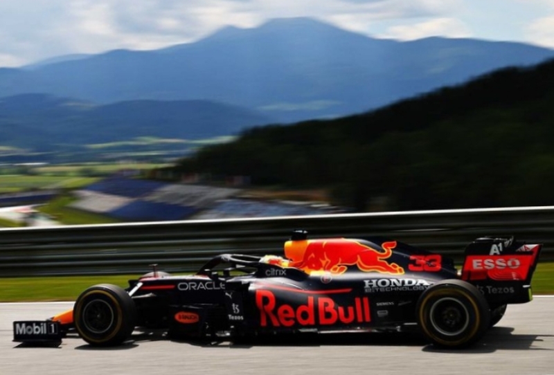 Aksi Max Verstappen dari tim Red Bull Racing Honda saat balapan di F1 GP Styria (Foto: Honda)