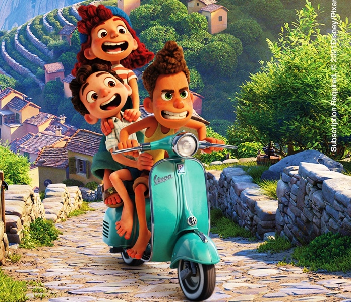 Petualangan Bersama Vespa di Film Animasi Disney and Pixar's, Luca (Foto: Piaggio Indonesia)