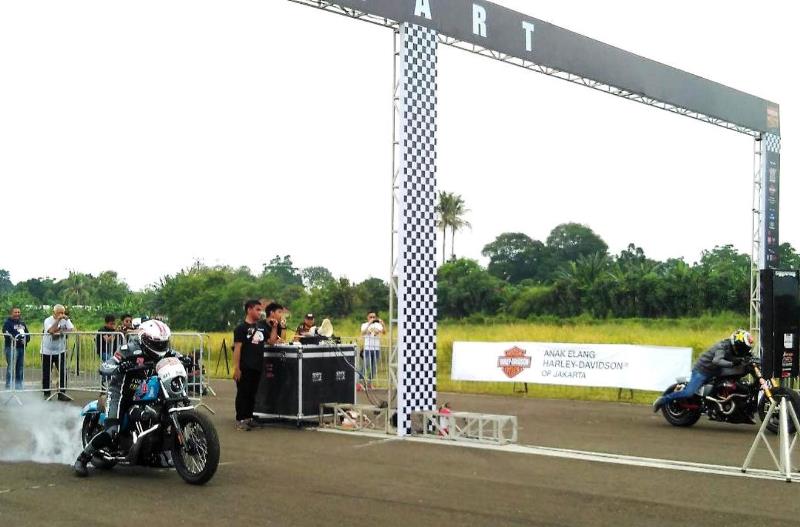 Suasana balapan Drag Big Bike Championship (Foto: Autogear.id/Alun Segoro)