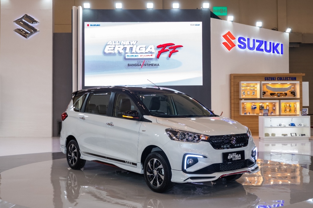 All New Ertiga Suzuki Sport FF mejeng di GIIAS 2021 (Foto: Autogear.id/Alun Segoro)