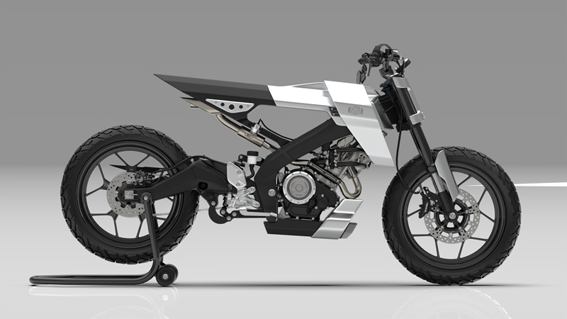 Desain custom Yamaha XSR 155 besutan Pap N Mam Semarang berkonsep Modern Flat Track (Foto: Pap N Mam Semarang)