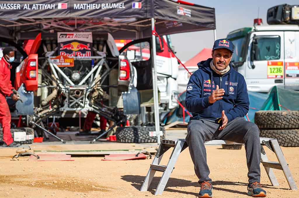 NasserAl-Attiyah merasa lebih lega karena regulasi Dakar Rally kini lebih imbang. RedBull CP