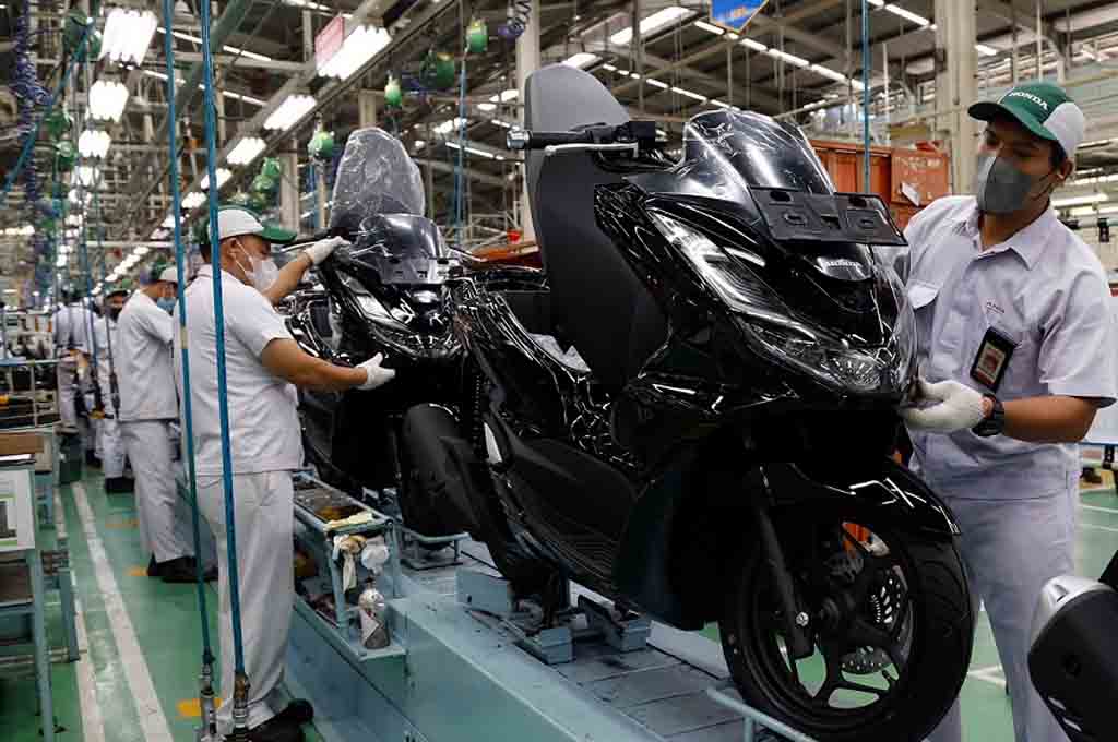 Pasar ekspor sepeda motor Honda baik secara CBU dan CKD, menggeliat di 2021, Vario dan PCX paling diminati. AHM