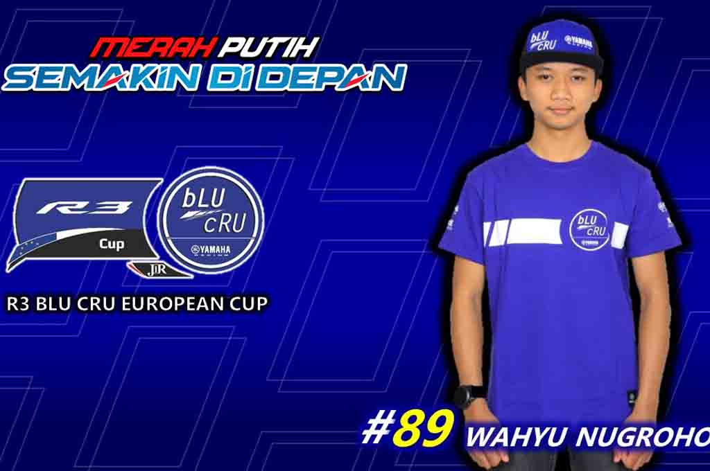 Wahyu Nugroho diutus mewakili Indonesia ke kejuaraan balap R3 bLU cRU European Cup 2022. YIMM
