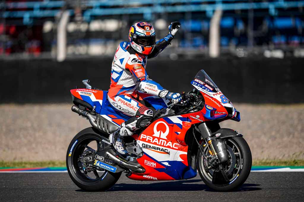 Jorge Martin bikin kejutan di sesi kualifikasi MotoGP Austin, Ducati kuasai 5 posisi teratas. Pramac Ducati