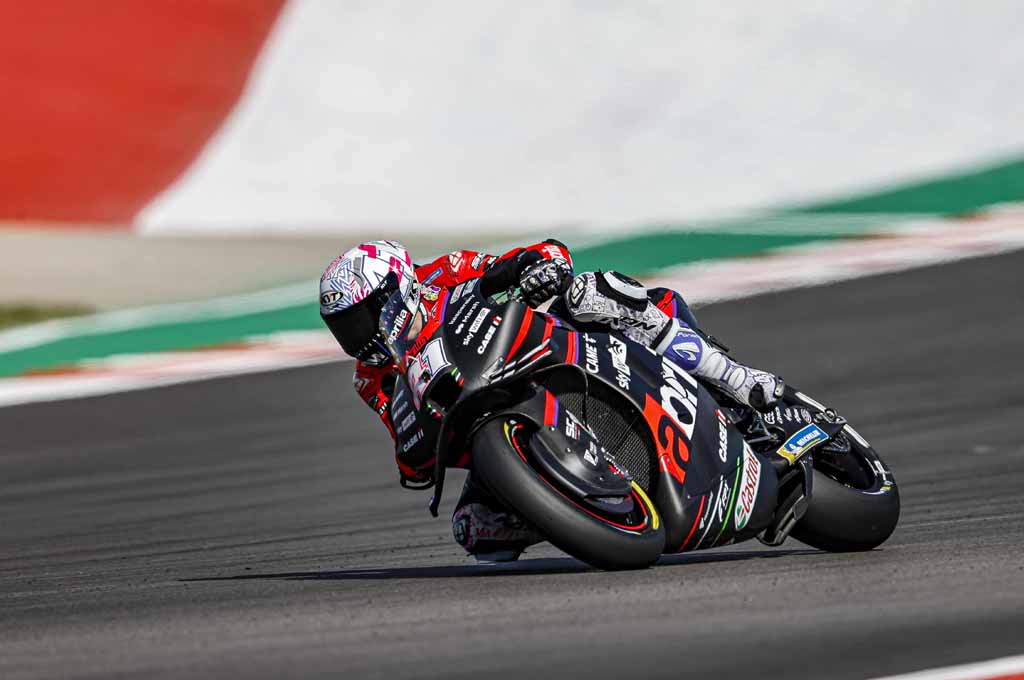 Aprilia optimis bisa raih hasil bagus di MotoGP Portugal. Aprilia