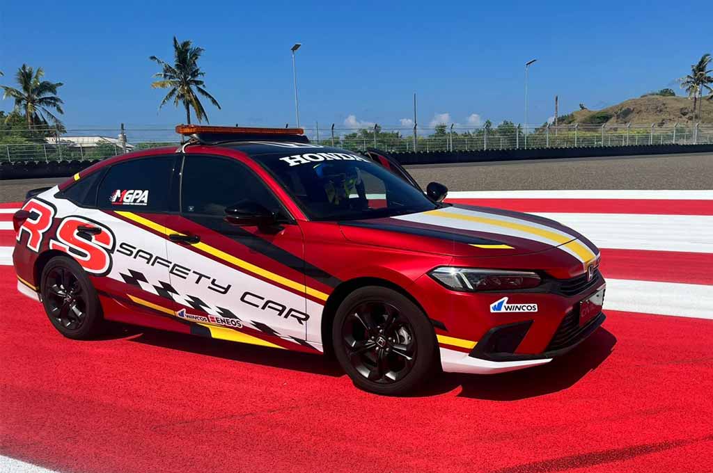 New Honda Civic RS jadi official car untuk kegiatan track day di Pertamina Mandalika International Circuit. HPM