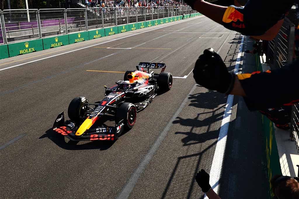 Max Verstappen kembali amankan kemenangan di Formula 1 Azerbaijan. RedBull CP