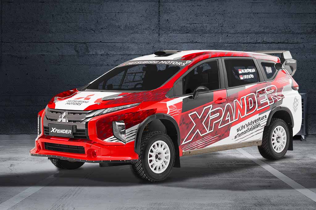 Begini Tampang Xpander AP4 Rifat Sungkar di Kejurnas Rally 2022