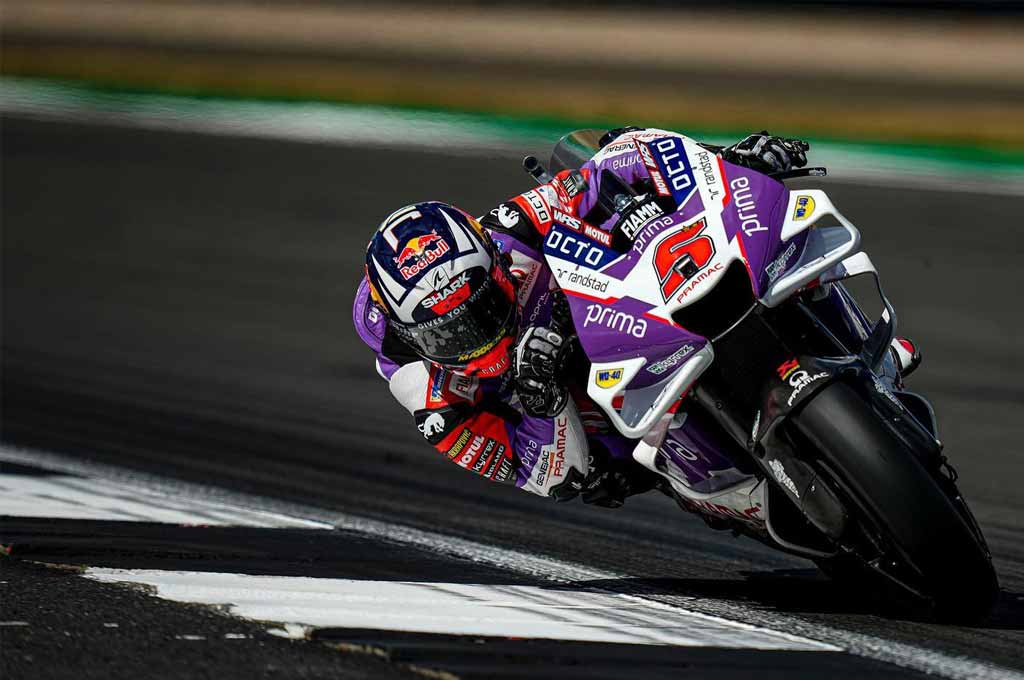 Johann Zarco rebut waktu tercepat di sesi kualifikasi MotoGP INggris 2022. JZ