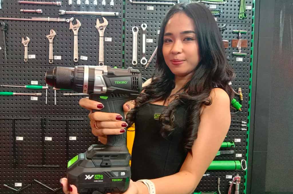 Tekiro boyong bor cordless ke pameran otomotif GIIAS 2022. AG - Alun