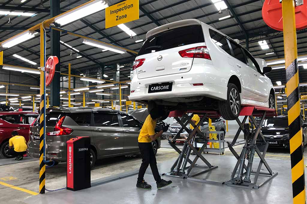 Carsome buka Certified Lab di Indonesia, lakukan refurbished atau restorasi semua mobil sebelum dijual kembali di platform mereka. AG - Uda