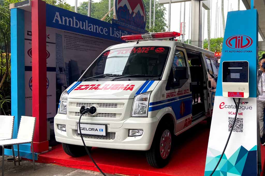 Memboyong kendaraan komersial ramah lingkungan, Gelora E Ambulans. Bahkan dikatakan, model ini jadi ambulans listrik pertama di Indonesia. DFSK