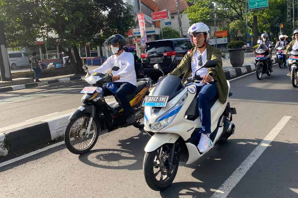 Honda PCX Electric mulai diujicoba di jalan perkotaan di Bandung? DAM