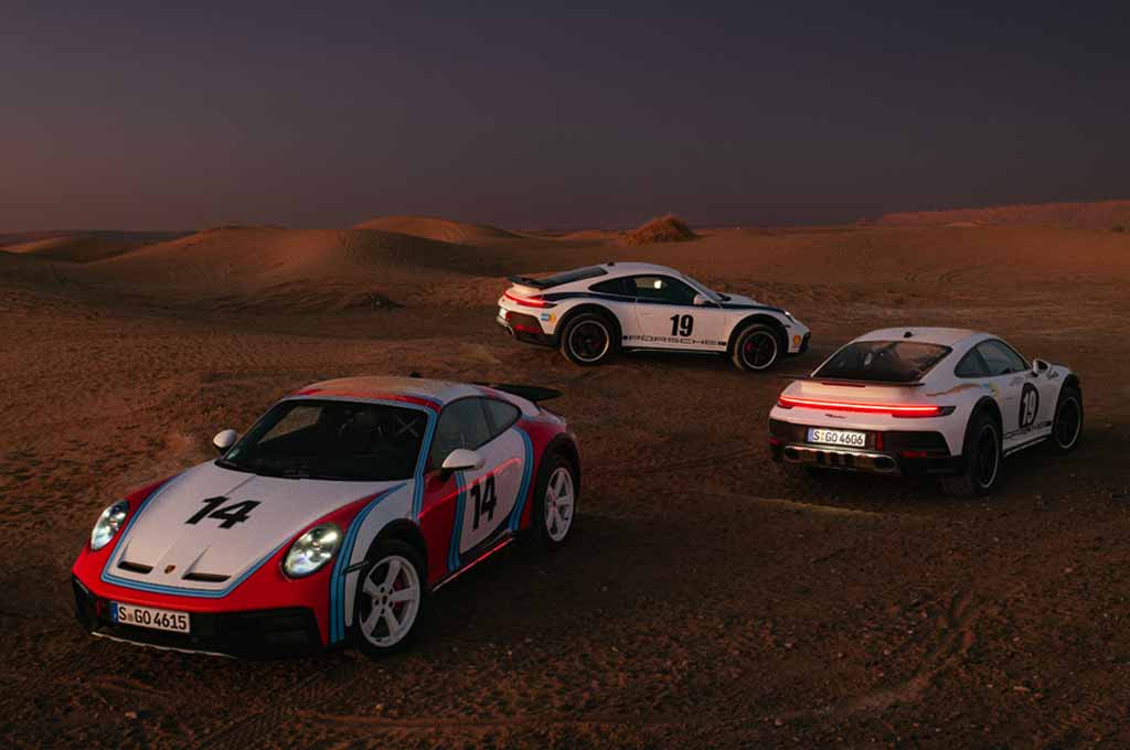 Porsche 911 versi Dakar bawa pesan reli terberat di ajang balap dunia di ajang balap lintas negara. Porsche