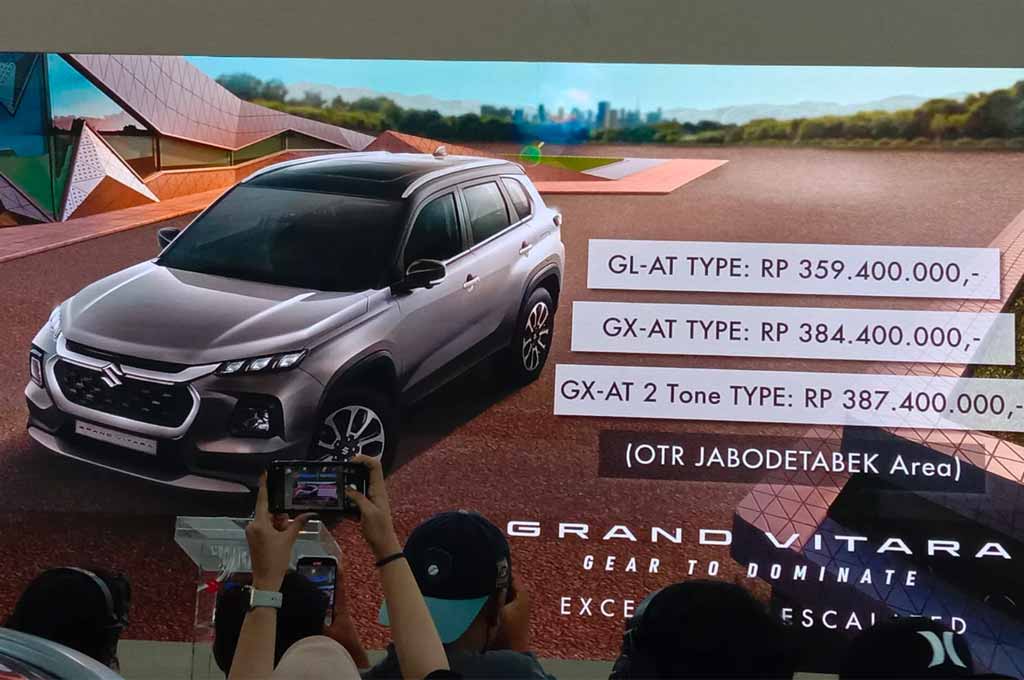 Harga Grand Vitara untuk pasar Indonesia resmi dirilis, Suzuki optimis mobil ini bisa bersaing lebih baik di pasar otomotif nasional. AG-Alun