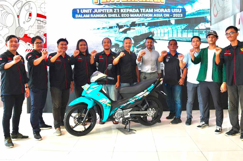 Mesin motor Yamaha dipilih untuk mendukung performa saat berkompetisi di dunia Pendidikan. Ini dilakukan para mahasiswa Universitas Sumatera Utara (USU) Medan, yang tergabung dalam Tim Horas. YS