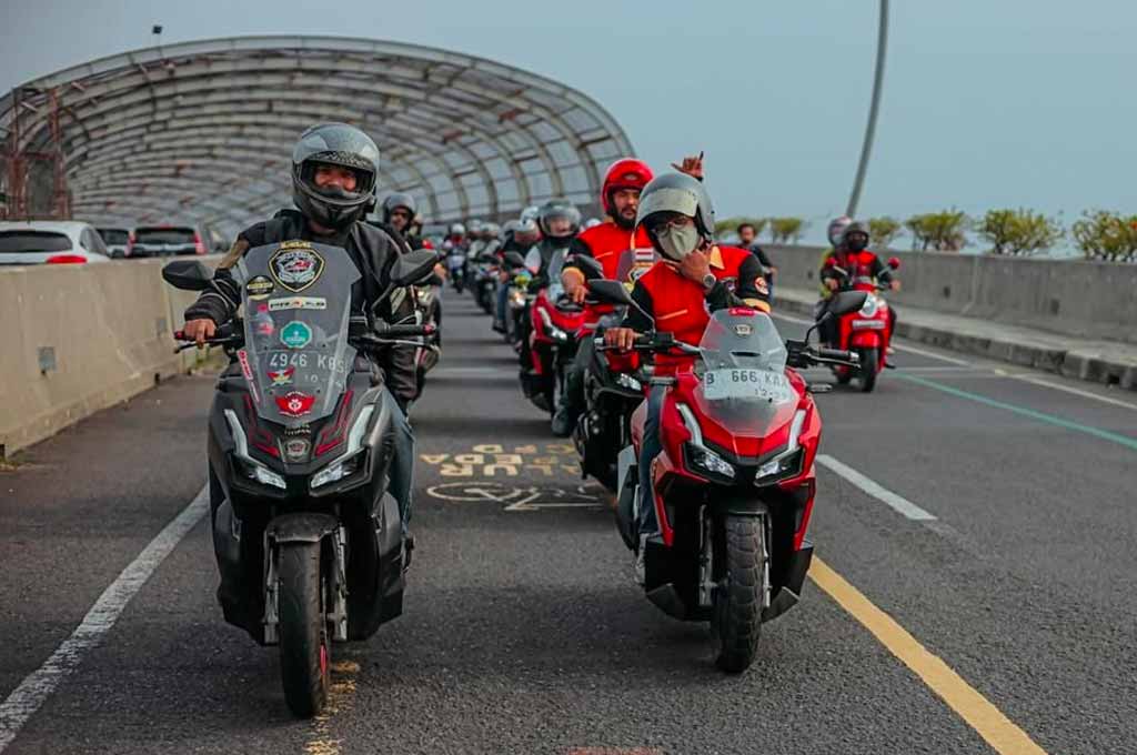 Geser Kopdar, Paguyuban Motor Honda Bekasi Serbu Premium Matic Day