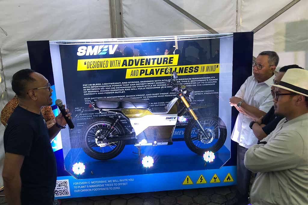 SMEV resmi main di segmen motor listrik, jarak tempuh per baterai sanggup tempuh 120 km lho. AG-Uda