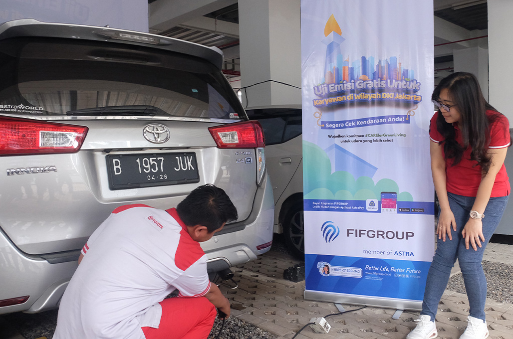 FIFGroup mengadakan program uji emisi gratis untuk seluruh internal karyawan di wilayah DKI Jakarta - FIF