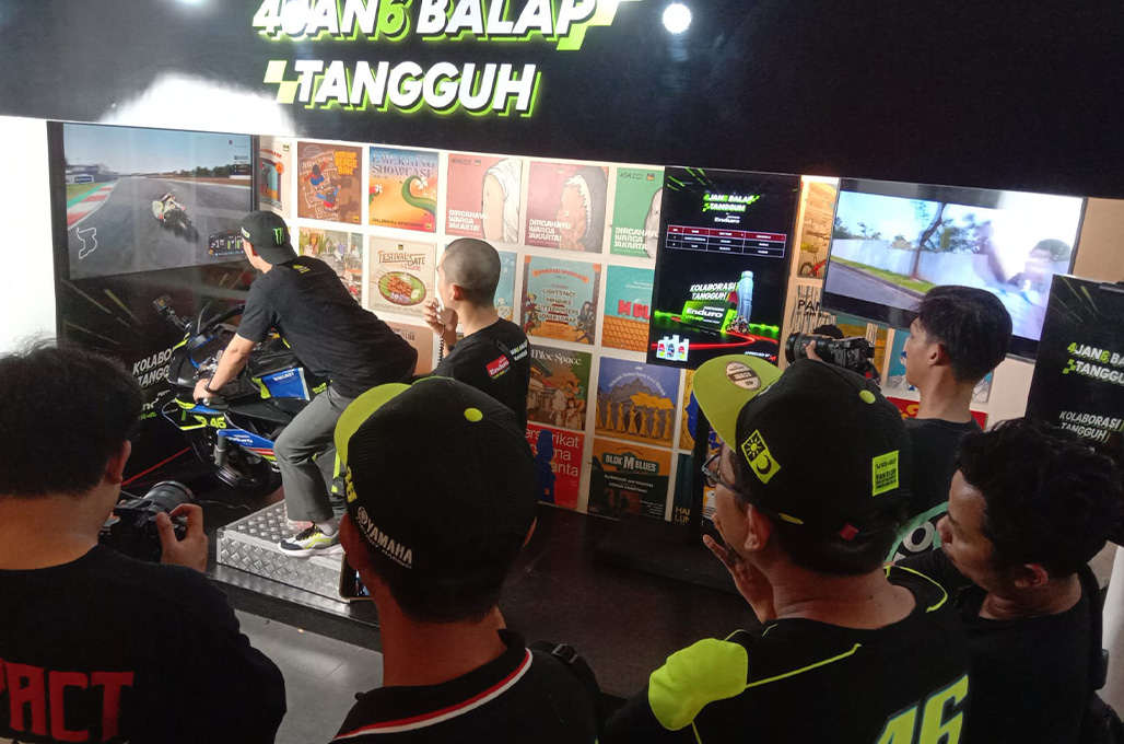 Selebrasi hadirnya Pertamina Enduro VR46 Racing Team, Pertamina Lubricants menggelar tantangan balap simulator - AG