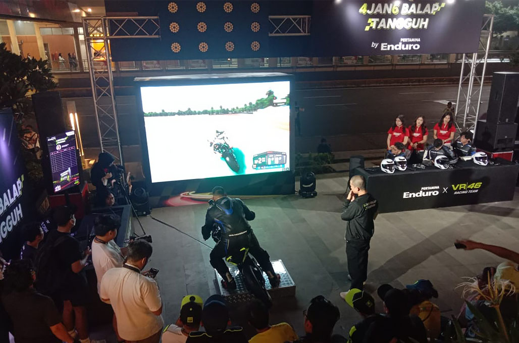 Lomba balap simulator sambut hadirnya Pertamina Enduro VR46 Racing Team kelihatan kurang greget dari sisi peserta dan penonton - AG